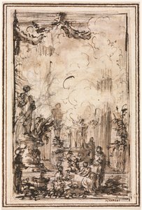 Offeroffer i ett tempel av Giovanni-Battista Piranesi
