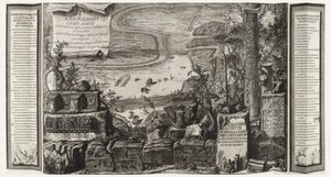 Scenographia Campi Martii, sida från Campo Marzio i det antika Rom av Giovanni-Battista Piranesi