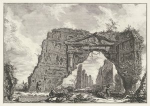 Sette Bassi außerhalb von Rom (Gesichter auf Rom, Vedute di Roma disegnate ed incise da Giambattista Pira) von Giovanni-Battista Piranesi