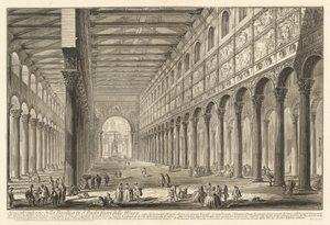 Interiör av Basilikan Sankt Paulus utanför murarna av Giovanni Battista Piranesi