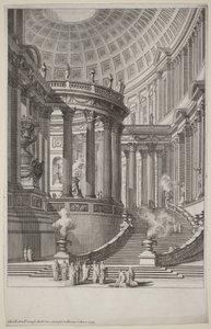 Antikt tempel av Giovanni Battista Piranesi