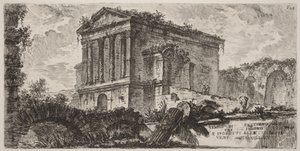 Clitumnustemplet mellan Foligno och Spoleto av Giovanni Battista Piranesi