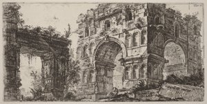 Dianas tempel av Giovanni Battista Piranesi