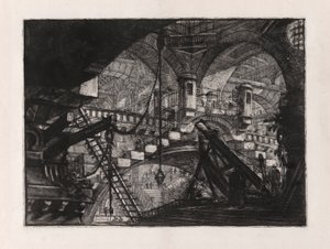 The Arch with a Shell Ornament, skylt 11 från Carceri d av Giovanni-Battista Piranesi