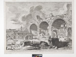 Konstantinbasilikan (etsning och gravyr) av Giovanni Battista Piranesi