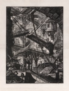 Drawbridge, skylt 7 från Carceri d av Giovanni-Battista Piranesi