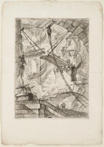 Die Zugbrücke, Platte 7 aus Imaginary Prisons von Giovanni-Battista Piranesi