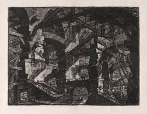 The Gothic Arch, skylt 14 från Carceri d av Giovanni-Battista Piranesi