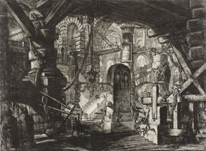 Kajen med kedjor av Giovanni Battista Piranesi