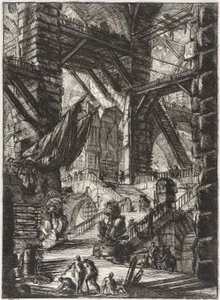 Trappan med troféer av Giovanni Battista Piranesi