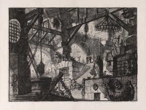 The Well, tallrik 13 från Carceri d av Giovanni-Battista Piranesi