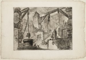 The Well、Imaginary Prisons Swedish のプレート 13 av Giovanni Battista Piranesi