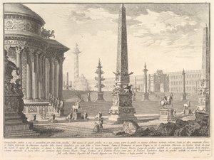 Den antika Capitolium steg upp med cirka hundra steg. . . Campidoglio myra..., ca. 1750. av Giovanni Battista Piranesi