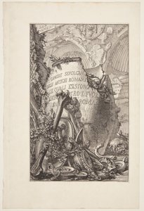 De gamla romarnas gravkammare, i Rom och utanför staden av Giovanni Battista Piranesi