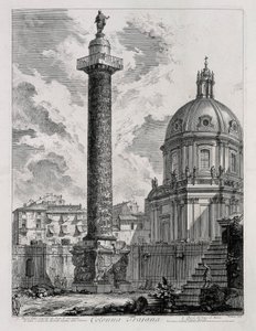 Trajanuskolonnen (ur: Vedute di Roma) av Giovanni Battista Piranesi