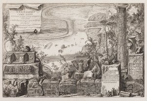 Utsikt över Campus Martius av Giovanni Battista Piranesi
