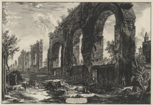 Lämningar av de neronska akvedukterna (ur: Vedute di Roma) av Giovanni Battista Piranesi