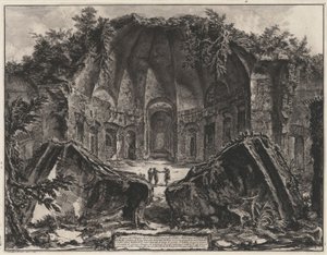 Rester av Canopus i Hadrianus villa i Tivoli (ur: Vedute di Roma) av Giovanni Battista Piranesi