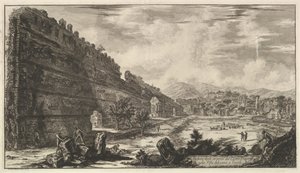 Ansicht der Überreste des Castro Pretorio in der Villa Adriana in Tivoli von Giovanni Battista Piranesi