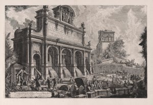Utsikt över slottet av av Giovanni Battista Piranesi