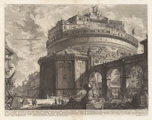 Utsikt över mausoleet d av Giovanni-Battista Piranesi