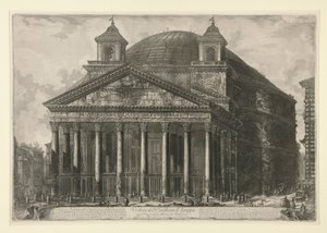 Utsikt över Pantheon d av Giovanni Battista Piranesi