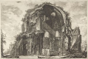 Utsikt över Minerva Medicas åttkantiga tempel av Giovanni Battista Piranesi