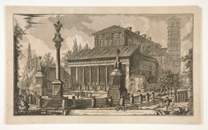 Utsikt över S. Lorenzo utanför murarna, från Vedute di Roma av Giovanni-Battista Piranesi