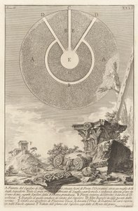 Vy över en annan del av L. Arruntius gravkammare, plåt 10 från volym 2 Antichit? Romerska (romerska antikviteter) av Giovanni-Battista Piranesi