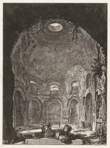 Invändig vy av hostans tempel av Giovanni-Battista Piranesi