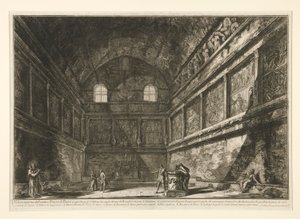 Invändig vy av av Giovanni-Battista Piranesi