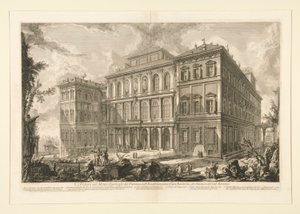 Utsikt över Palazzo dell av Giovanni-Battista Piranesi