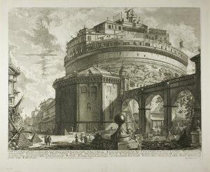 Utsikt över kejsar Hadrianus mausoleum (nu kallat Castel Sant