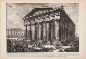 Utsikt över Neptunustemplet [...] av Giovanni Battista Piranesi
