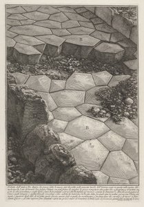 Vy över stenbeläggningen på Via Appia (Veduta dell