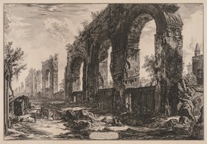 Utsikt över Rom: Neros akvedukt, 1775.