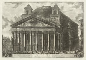 Utsikt över Rom: Pantheon, 1761. av Giovanni Battista Piranesi