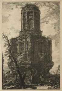 Utsikt över Rom: Graven, kallad La Connocchia av Giovanni Battista Piranesi