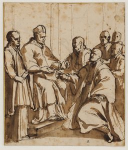Påven Paul V utfärdar tjuren "Universum dominerar" av av Giovanni Battista Ricci