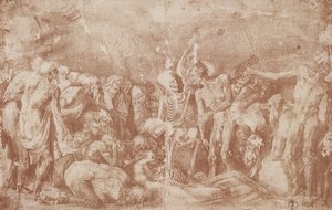 Study of the Living and the Dead samlade (sangvinskt på papper)
