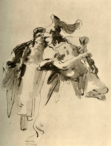 En soldat och en gammal man, mitten av 1700-talet, 1928 av Giovanni Battista Tiepolo