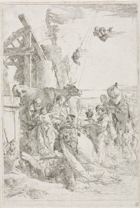Tillbedjan av Magi av Giovanni Battista Tiepolo