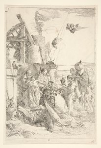 Tillbedjan av Magi av Giovanni Battista Tiepolo