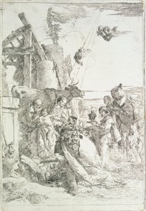 Tillbedjan av de tre vise männen av Giovanni Battista Tiepolo