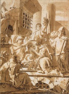 Halshuggning av två manliga heliga, 1696-1770. av Giovanni Battista Tiepolo