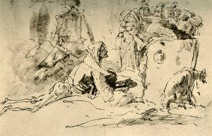 Capriccio, ca 1740-talet, 1928 av Giovanni Battista Tiepolo