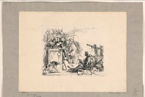 Death Giving Audience, från Vari Capricci av Giovanni Battista Tiepolo