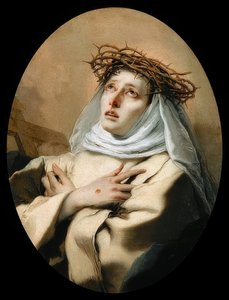 Sankta Katarina av Siena. 1746 (?) av Giovanni Battista Tiepolo