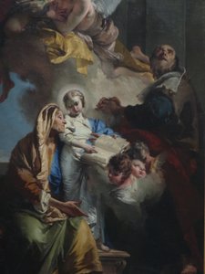 Jungfruns utbildning av Giovanni Battista Tiepolo