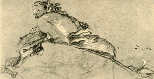 Kvinnlig faun, c1761, 1928 av Giovanni Battista Tiepolo